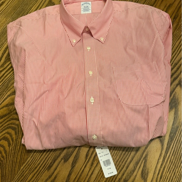 Brooks Brothers Other - Brooks Brothers Pink Striped Button Down Shirt